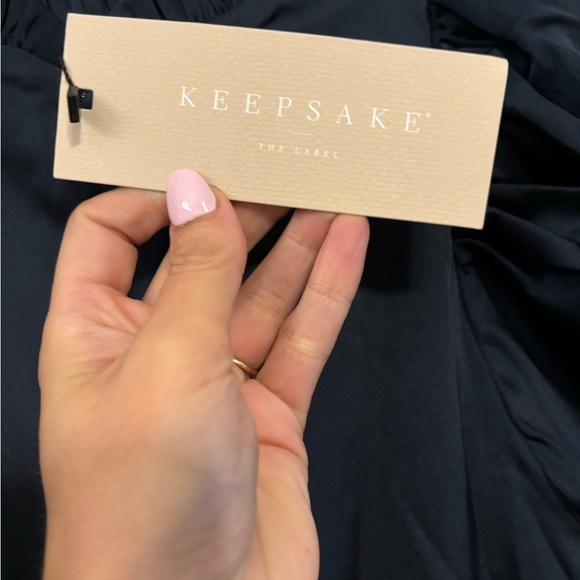 Keepsake Own It Midi Dress in Navy Blue Size XS NWT - Picture 7 of 9